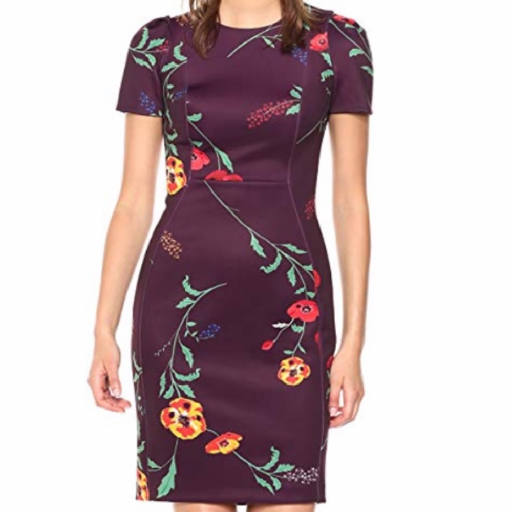Calvin Klein short sleeved sheath dress